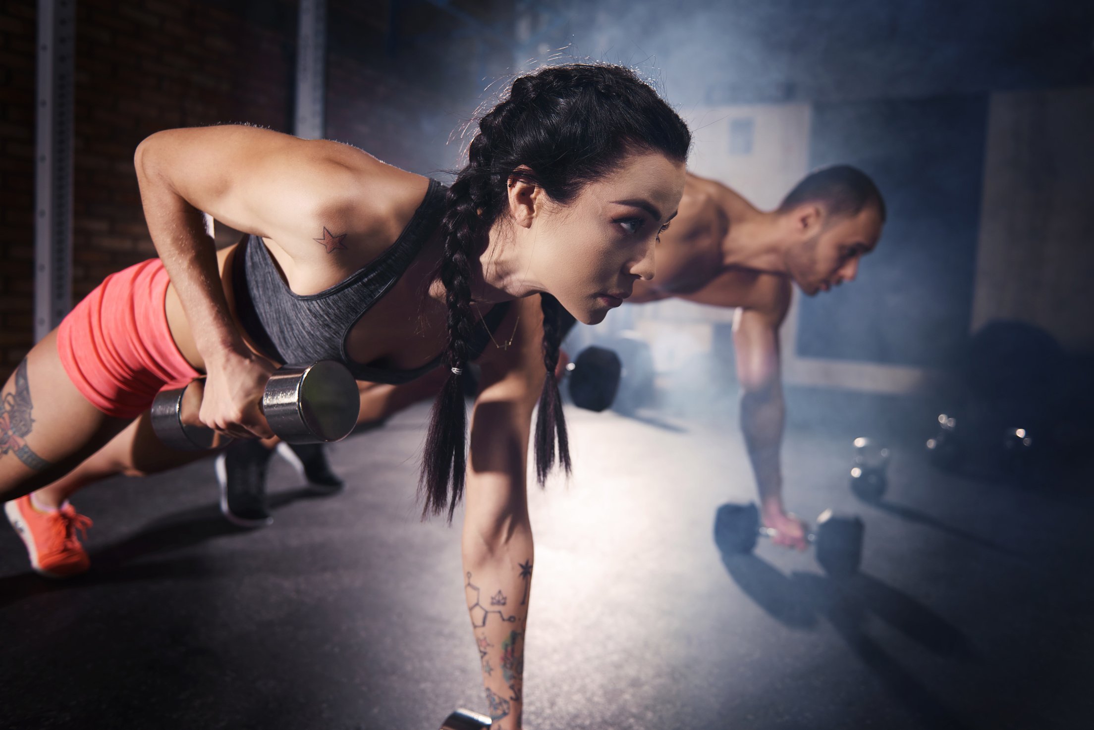 Couple Exercising